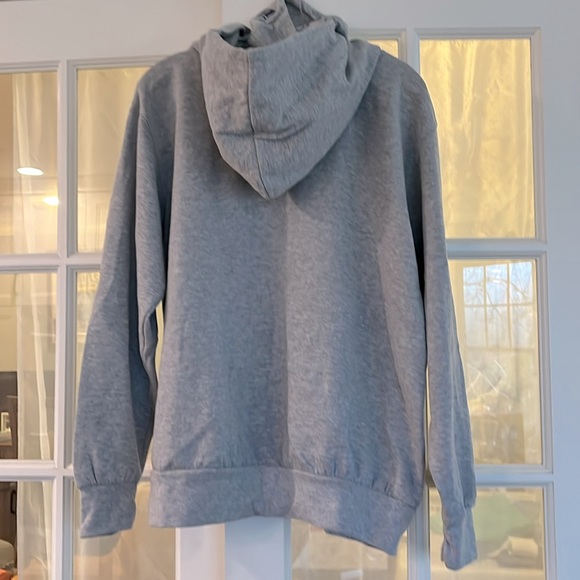 VAIL Graphic Turtleneck/Hoodie Sweatshirt • Rare • Gray/Navy Lettering • Small - Picture 4 of 8